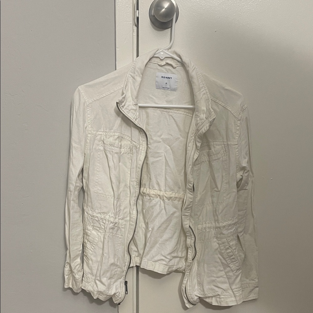 Women's Cream Utility Jacket